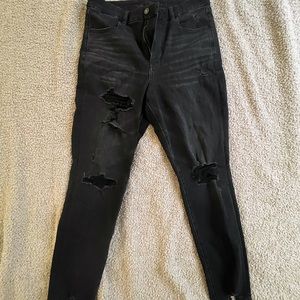 American Eagle Curvy Super High Rise Jegging-Size 14 Black- Dream Jean